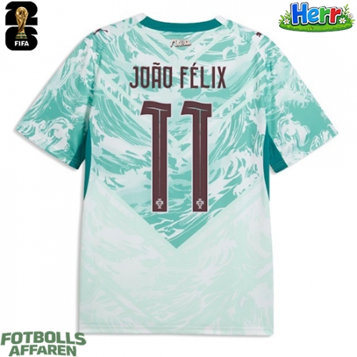 Portugal Joao Felix #11 Bortatröja VM 2026 Kortärmad